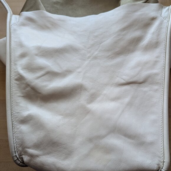 AUTH Proenza Schouler Extra Large Super Glass Tote Bag Ivory Leather Certificate - Picture 14 of 16